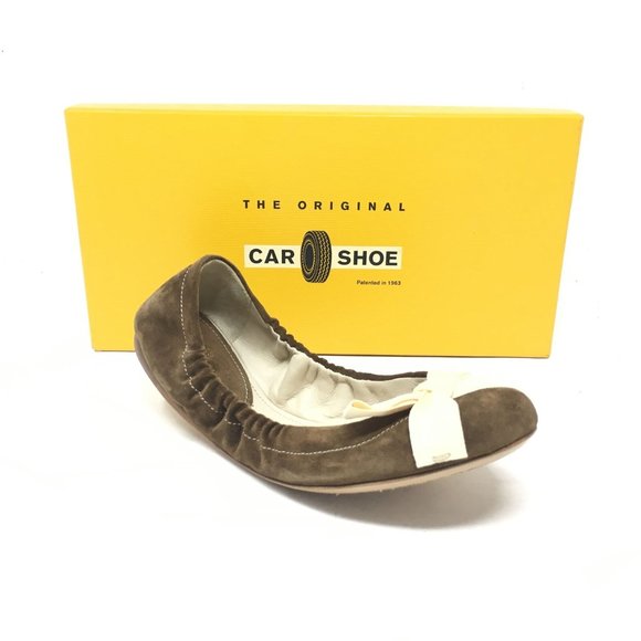 NEW Original Car Shoe Prada Ballet Flats Size 6.5 - Picture 1 of 6